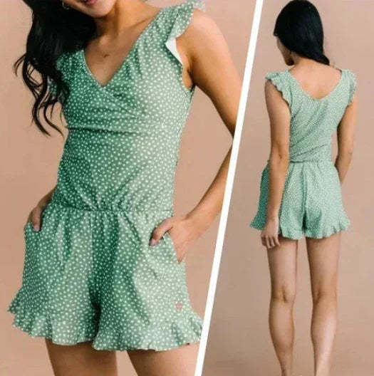 🎉Summer Hot Sale 49% OFF🔥😍Swim Romper Built-in Bra & Shorts with Pockets👗Free Shipping-8