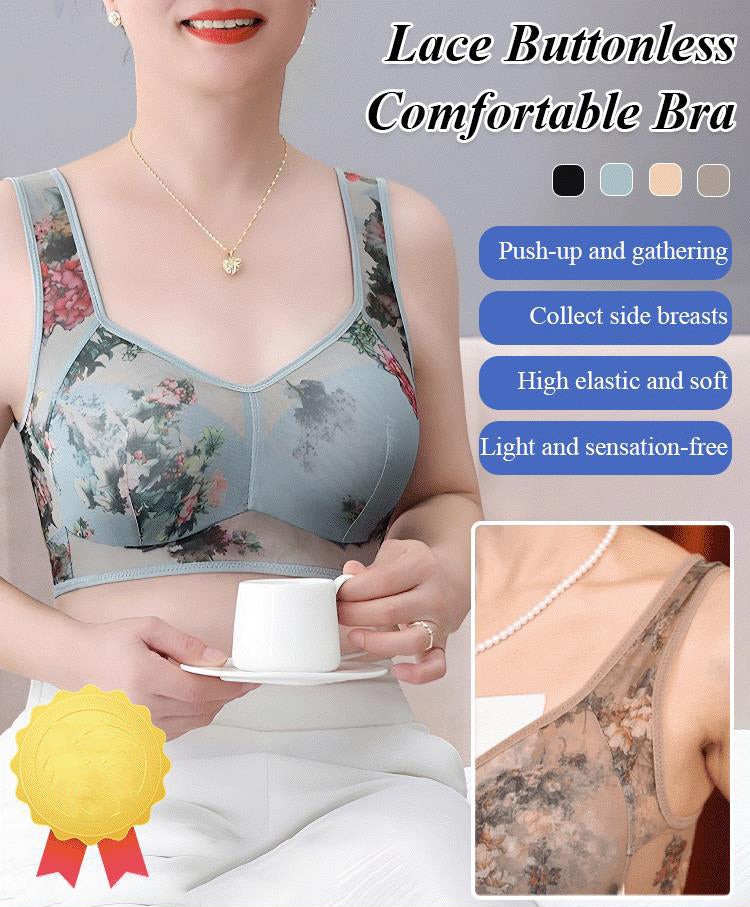 💞LAST DAY SALE 49% OFF💞Lace Buttonless Comfortable Bra-2