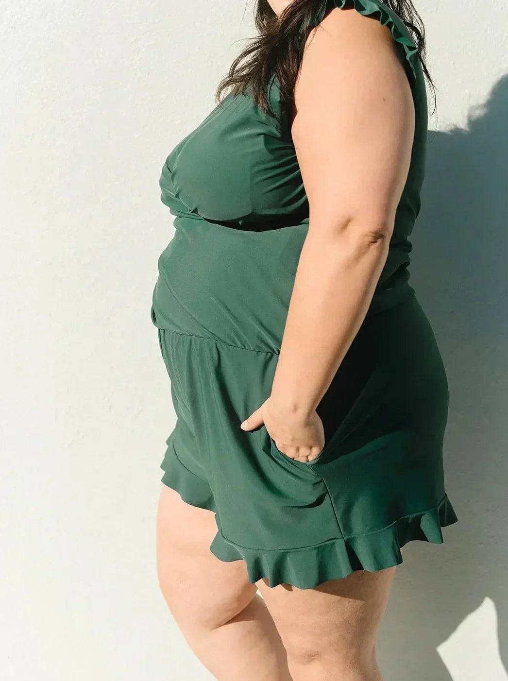 🎉Summer Hot Sale 49% OFF🔥😍Swim Romper Built-in Bra & Shorts with Pockets👗Free Shipping-6