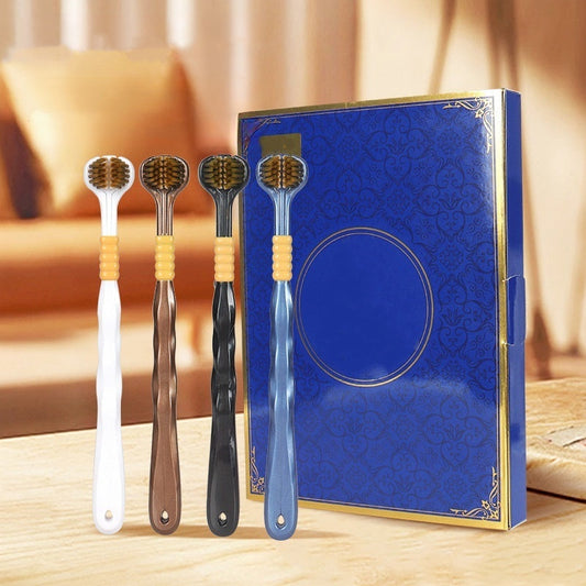 🔥HOT SALE🦷Only £1.19/PCS🔥 Three-headed multi-angle cleaning toothbrush