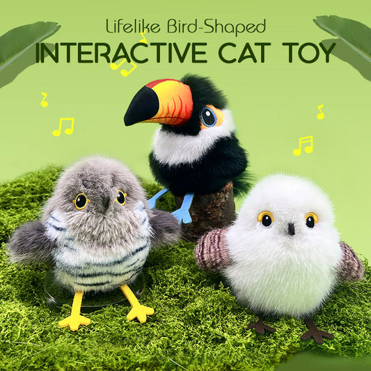 🎁Hot Sale 49% OFF🐱Lifelike Bird-Shaped Interactive Cat Toy