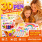 💥LAST DAY BUY 1 GET 1 FREE!!🎁🔮Magic Pen – Draw 3D with one stroke!🎄 DIY Bubble Popcorn Drawing Pens 🔥1