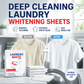 💥Deep Cleaning Laundry Whitening Sheets ✨Powerful Stain Remover Brightening Fabric Laundry Cleaning Sheets