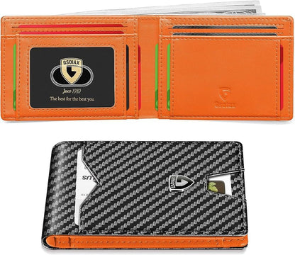 ✨️Slim Wallet for Men with Money Clip🎁 Best Gift for Your Father,Husband,Male Friend