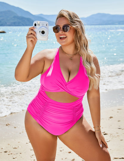🔥 Special offer today🔥Mummy Swimsuits Push Up Tummy Control Bathing Suits