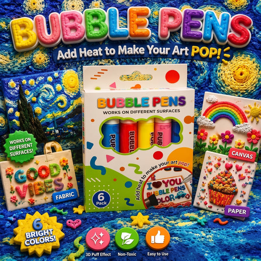 💥LAST DAY BUY 1 GET 1 FREE!!🎁🔮Magic Pen – Draw 3D with one stroke!🎄 DIY Bubble Popcorn Drawing Pens 🔥1