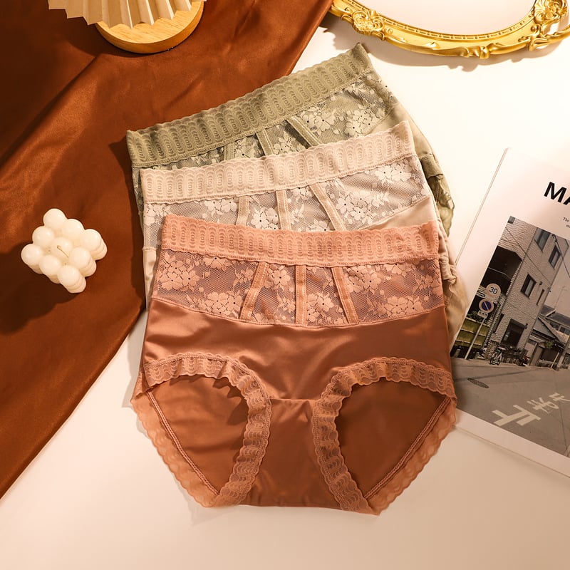🌷Pay 1 Get 3pcs🌷Sexy Tummy Control Hip Lifting Seamless Ice Silk Panties-14