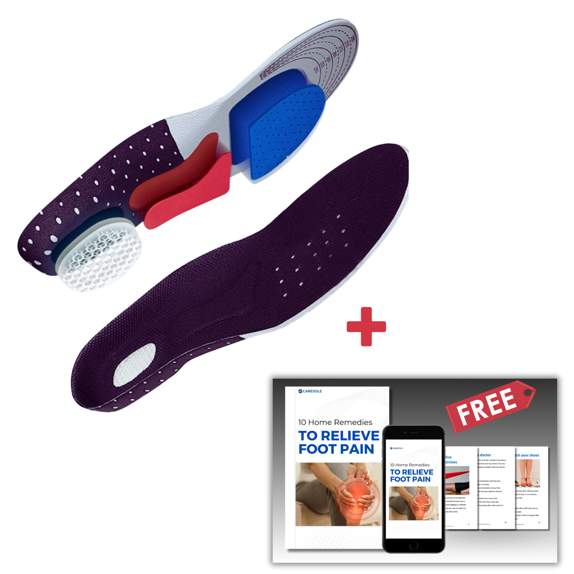 💞This Week's Special Promotion : BUY 1 GET 1 FREE!!💞Breathable Plantar Pro Honeycomb Insole-6