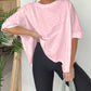 💥Women's Solid Colour Loose Round Neck Oversized T-Shirt 💥 Free Shipping-7