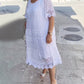 🔥Summer Sale 49% OFF💝Solid Color Short Sleeve Lace Dress👗-8