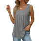 🔥Last Day Special Price £10.99!!🔥2025 Women's Square Neck Sleeveless Vest T-Shirt