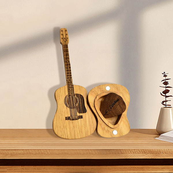 (🔥HOT SALE NOW 49% OFF) -Wooden Acoustic Guitar Pick Box🎸-2