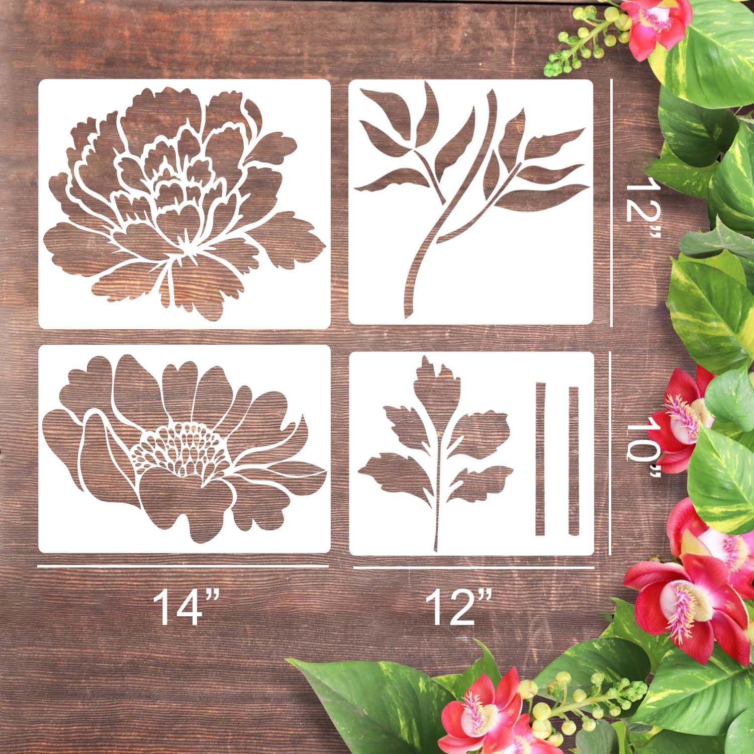 🔥Summer Hot Sale Promotion-49% OFF🌻Garden Fence Large Flower Stencils🖌️DIY decoration-13