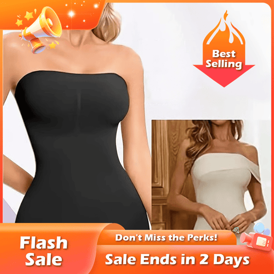 🏆Flash Sale⚡ 50K+ SOLD! Almost Gone-💥Strapless Seamless Tummy Control One-piece Body Shapewear,Best Gifts