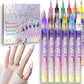 ⏳LAST DAY SALE 50% OFF👍-🎨12 Colors Nail Art Pens Set👧💅 Safe, easy & washable for kids, girls and pets.
