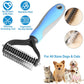 🐾 Last Day-BUY 1 GET 1 FREE🏆✂️Dog Grooming Comb UK – Stainless Steel Double-Sided Brush, Universal Detangling & Shedding Tool for Daily Pet Coat Care