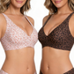 💗LAST DAY SALE 50% OFF⚡50K+ SOLD!!💕 Jelly Wireless Womens Comfortable Wireless Bras Push Up Bralettes Seamless Tshirts Bras Deep V Everyday Bras