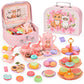 🎁HOT SALE 49% OFF🎁Unicorn Castle Pretend Tin Teapot and dessert rack set-7