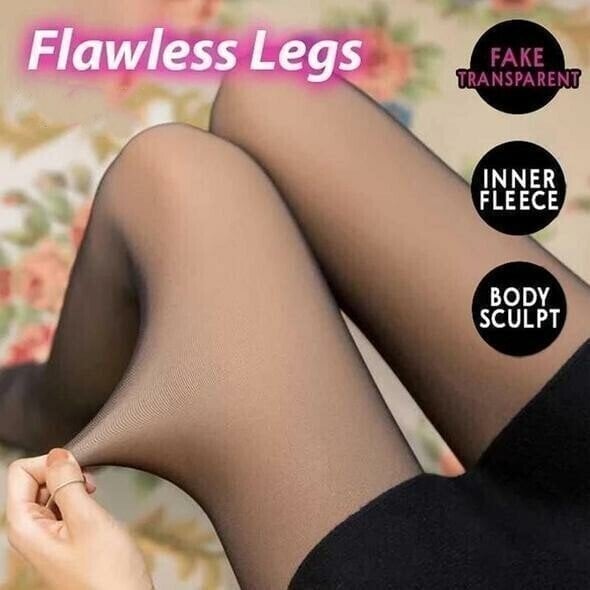 🔥Hot Sale 49% OFF🔥Translucent Fleece Lined Tights-9