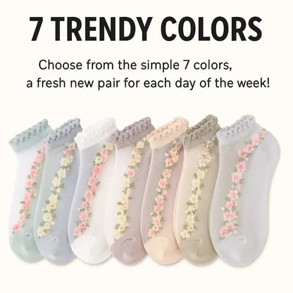 🌺Floral Lace Women's Spring Summer Ankle Socks