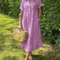 NEW🔥 Striped Lapel Button Down Shirt Dress | With Functional Pockets
