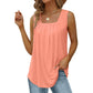 🔥Last Day Special Price £10.99!!🔥2025 Women's Square Neck Sleeveless Vest T-Shirt