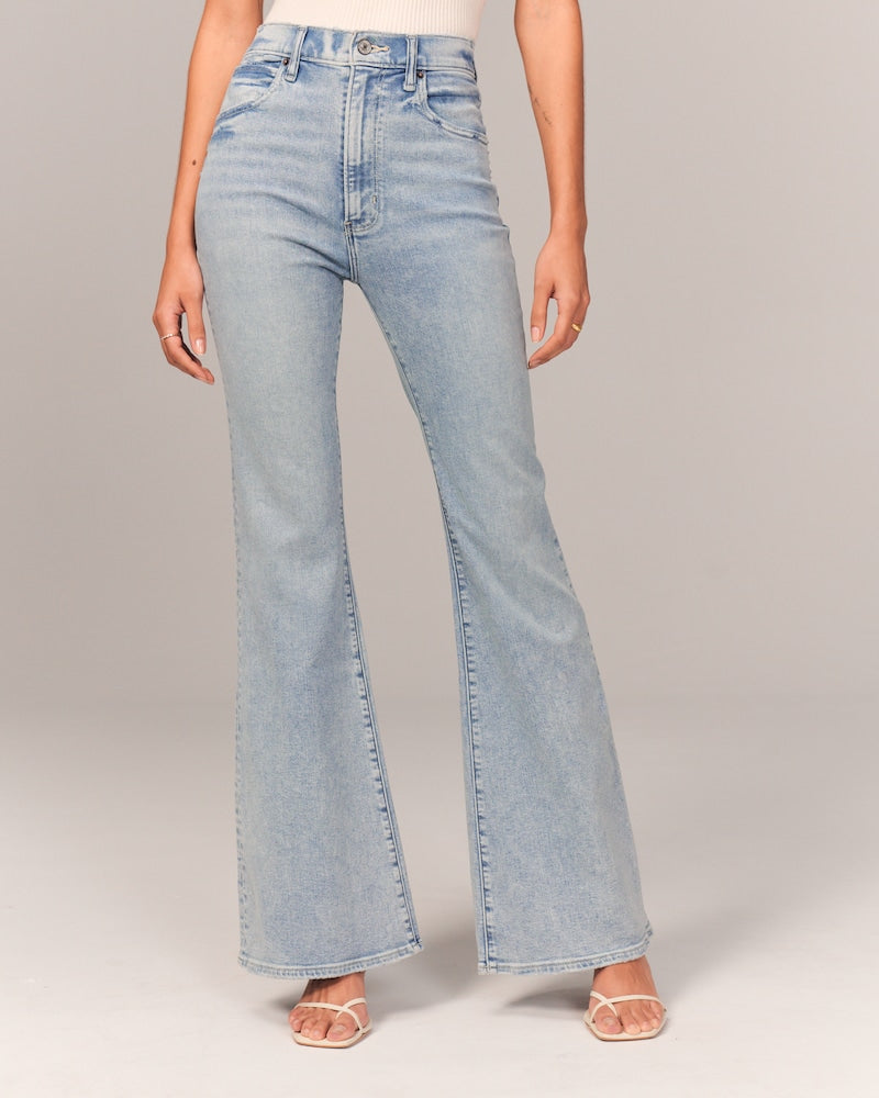 🔥🎉Hot Sale🔥Trims the figure - Ultra High Rise Stretch Flare Jean(45%OFF)-1
