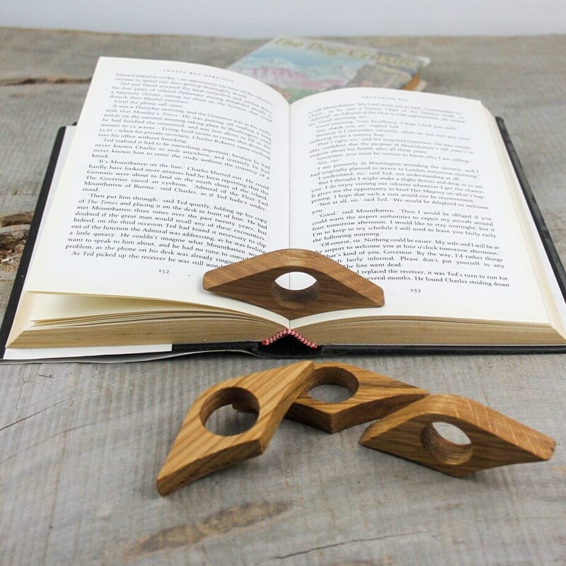 BUY 1 GET 1 FREE(🎉 2 PCS)🎉Solid Wood Press Book Reader Tool🔥Only ￡4.99/each-1