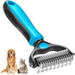 🐾 Last Day-BUY 1 GET 1 FREE🏆✂️Dog Grooming Comb UK – Stainless Steel Double-Sided Brush, Universal Detangling & Shedding Tool for Daily Pet Coat Care