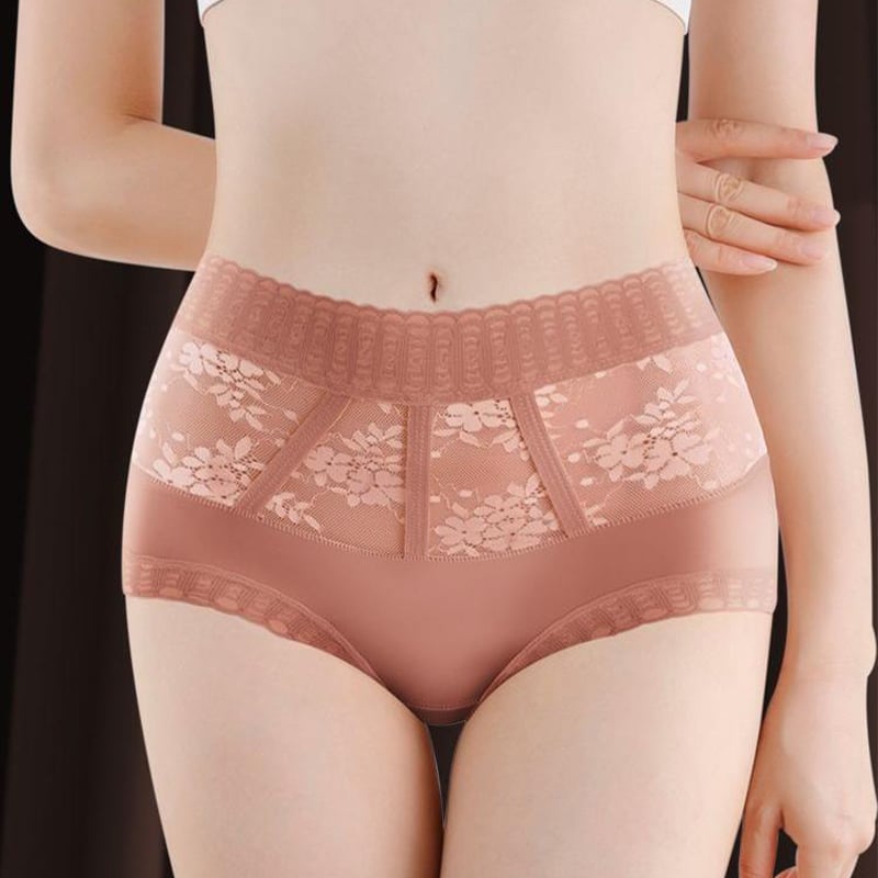 🌷Pay 1 Get 3pcs🌷Sexy Tummy Control Hip Lifting Seamless Ice Silk Panties-2