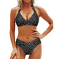 Only £11.99 Last Day Promotion!🎁🔥Flattering Two-Piece Bikini Set – Push-Up Halter & V-Cut Bottom