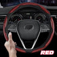 🔥2025 New Carbon Fiber Silicone Anti-Slip Car Steering Wheel Cover Universal Fit