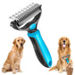 🐾 Last Day-BUY 1 GET 1 FREE🏆✂️Dog Grooming Comb UK – Stainless Steel Double-Sided Brush, Universal Detangling & Shedding Tool for Daily Pet Coat Care