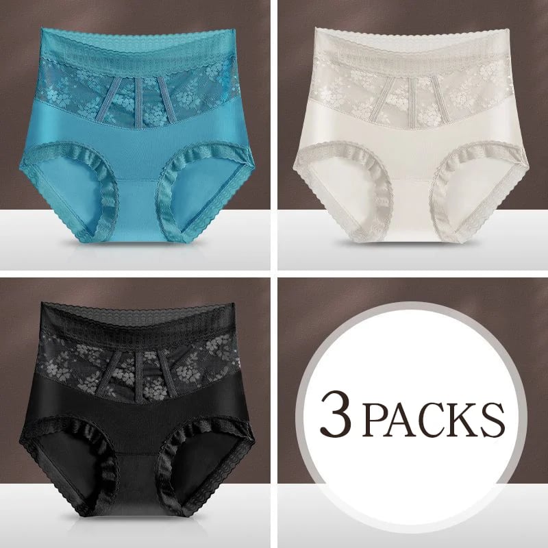 🌷Pay 1 Get 3pcs🌷Sexy Tummy Control Hip Lifting Seamless Ice Silk Panties-18
