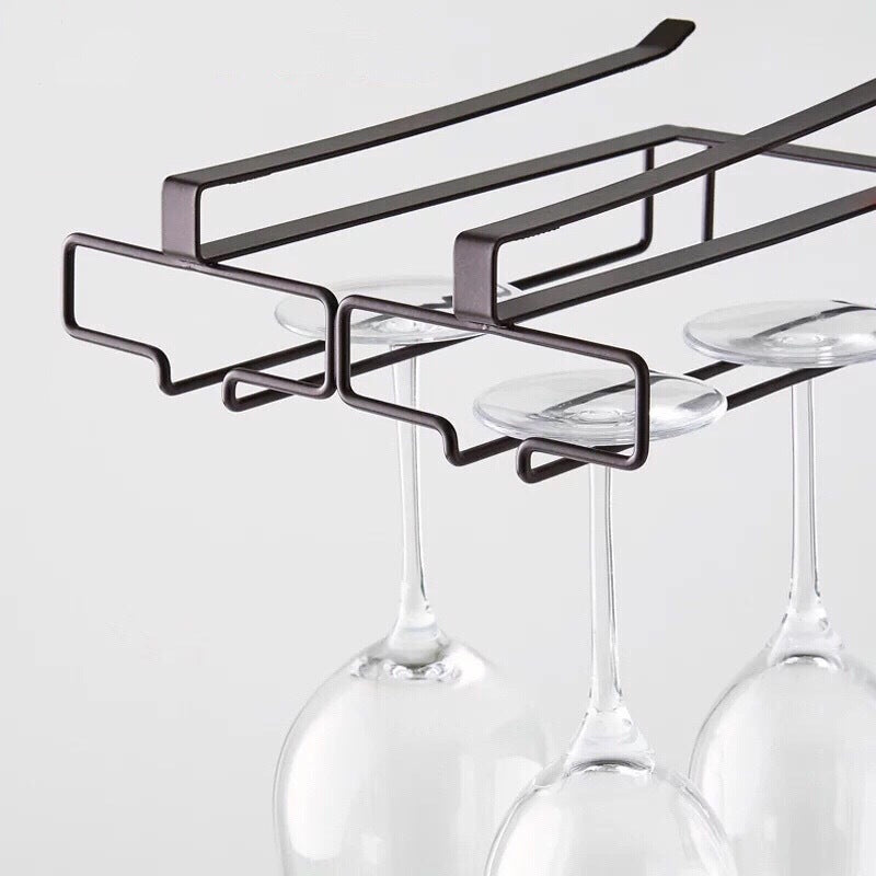 🔥Hot Sale 49% OFF🔥Under Cabinet Single Row Wine Glass Holder-1