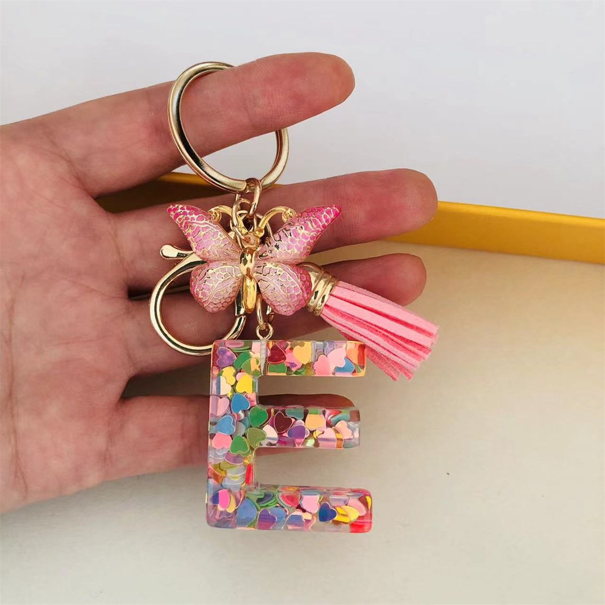 ⏰BUY 1 GET 1 FREE ONLY TODAY🌼Initial Letter Keychains🦋-4