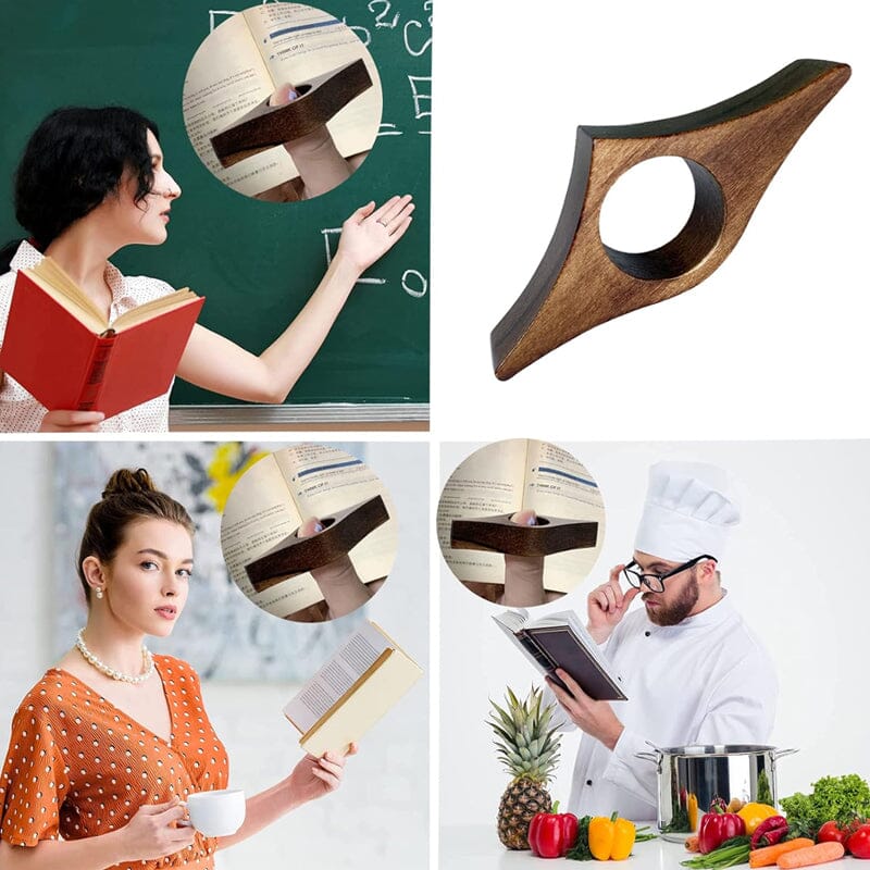 BUY 1 GET 1 FREE(🎉 2 PCS)🎉Solid Wood Press Book Reader Tool🔥Only ￡4.99/each-7