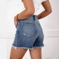 💖Limited Time Sale 50% Off🩳High Rise Frayed Hem Cut Off Jean Shorts