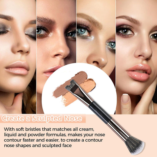 【💥Final 3-hour Preferential Deal 💥】Buy 2 get 1 free🔥🔥 2-in-1 Nose Contour Brushes