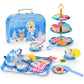 🎁HOT SALE 49% OFF🎁Unicorn Castle Pretend Tin Teapot and dessert rack set-8