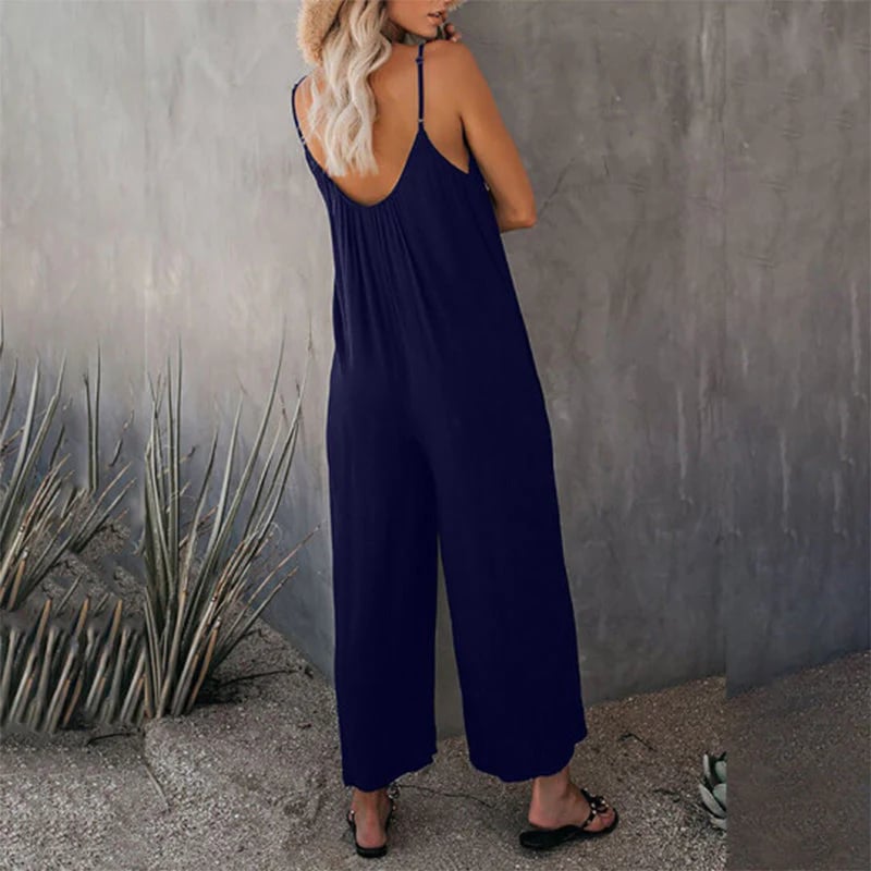 ⏰Clearance Sale-49% OFF🌹Loose Sleeveless Strap Stretchy Jumpsuit-13