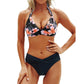 Only £11.99 Last Day Promotion!🎁🔥Flattering Two-Piece Bikini Set – Push-Up Halter & V-Cut Bottom