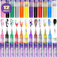 ⏳LAST DAY SALE 50% OFF👍-🎨12 Colors Nail Art Pens Set👧💅 Safe, easy & washable for kids, girls and pets.