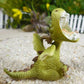 🔥🔥2025 Mother's Day Gift 50% Off--Miniature Green Dragon Reading on Giant Book Figurine