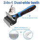 🐾 Last Day-BUY 1 GET 1 FREE🏆✂️Dog Grooming Comb UK – Stainless Steel Double-Sided Brush, Universal Detangling & Shedding Tool for Daily Pet Coat Care