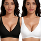💗LIMITED TIME SALE 50% OFF⚡50K+ SOLD💕 Jelly Wireless Womens Comfortable Wireless Bras Push Up Bralettes Seamless Tshirts Bras Deep V Everyday Bras