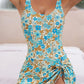 👙Summer Hot Sale 50% OFF💃Women's One Piece Tummy Control Tie Knot Swimsuit