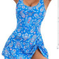 👙Summer Hot Sale 50% OFF💃Women's One Piece Tummy Control Tie Knot Swimsuit