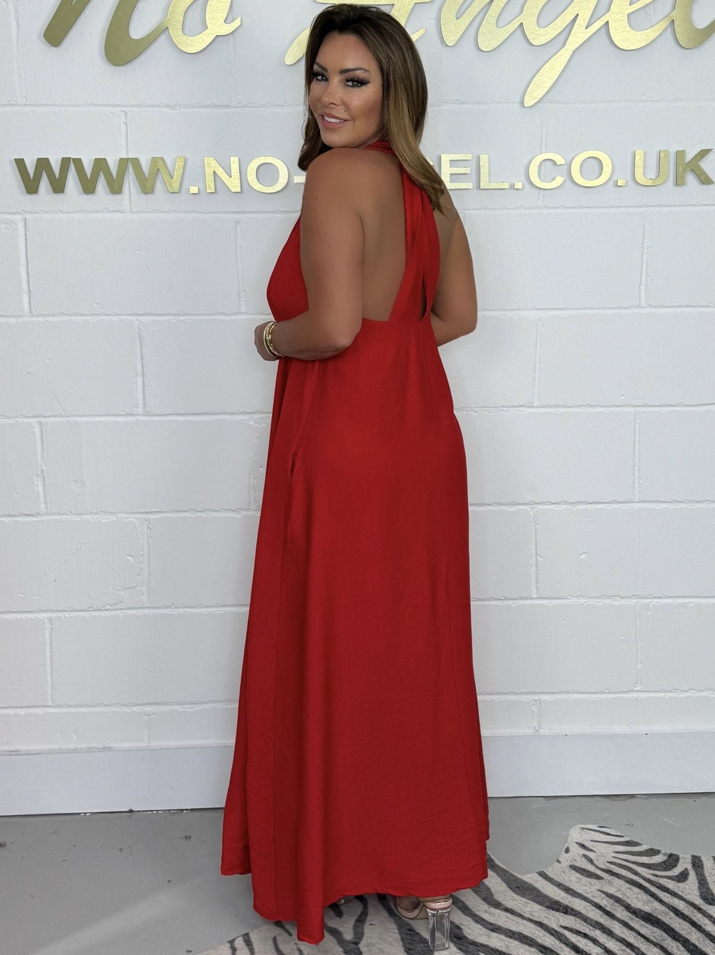 🔥HOT SALE 49% OFF🔥Women's V-neck T-Back Maxi Dress-3
