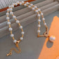 💜 Pearl Concentric Knot Necklace